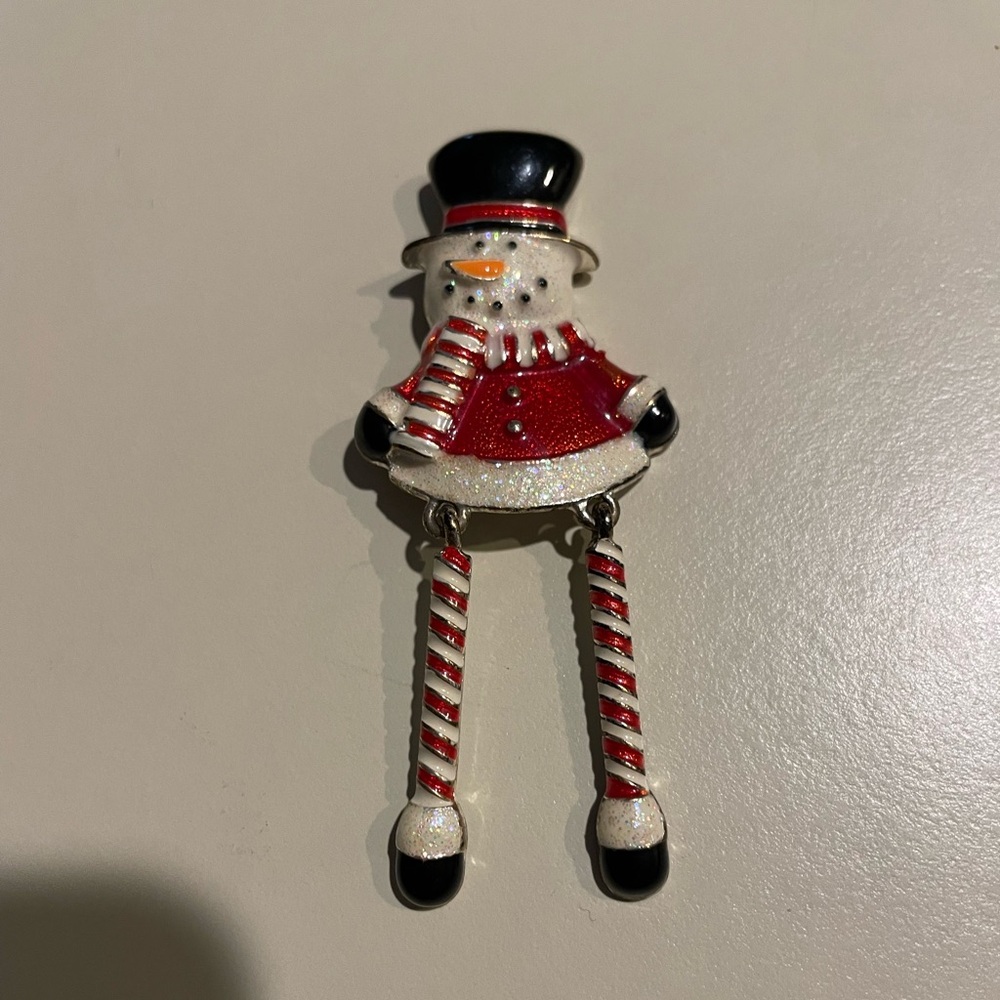 Vintage snowman with dangly legs